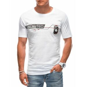 LegyFerfi Trendi fehér póló felirattal S1912 kép