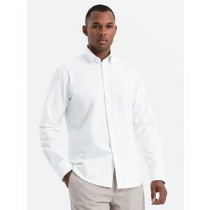 Ombre Clothing Elegáns fehér ing oxford V1 OM0114 kép