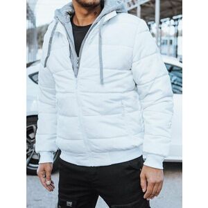 Dstreet Vonzó fehér kapucnis dzseki kép