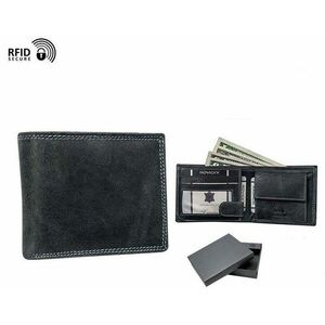 Hagyományos elegáns fekete pénztárca kép