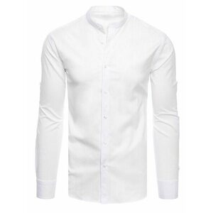 Dstreet Trendi fehér ing álló gallérral kép