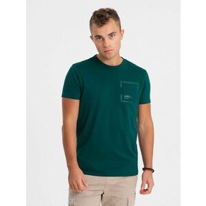 Ombre Clothing Zöld póló zsebbel V5 TSPT-0154 kép