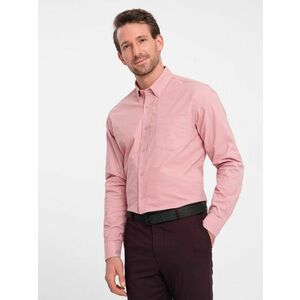 Ombre Clothing Lezsér rózsaszín ing zsebbel V3 SHOS-0153 kép
