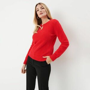 piros női pulóver kép