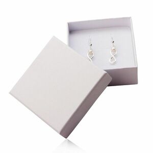 Ajándék doboz fehér gyöngy színű gyűrűkhöz és fülbevalókhoz kép