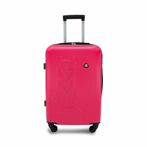 Közepes bőrönd Semi Line T5625-4 Rózsaszín kép