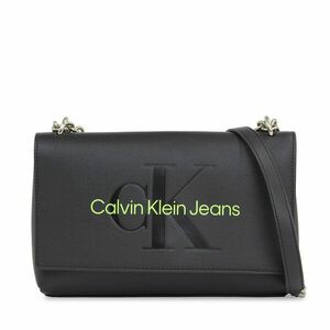 Táska Calvin Klein Jeans Sculpted Ew Flap Conv25 Mono K60K611866 Black/Dark Juniper 0GX kép