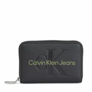 Kis női pénztárca Calvin Klein Jeans Sculpted Med Zip Around Mono K60K607229 Black/Dark Juniper 0GX kép