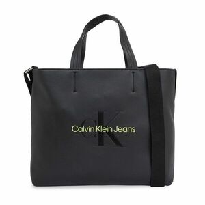 Táska Calvin Klein Jeans Sculpted Mini Slim Tote26 Mono K60K611547 Black/Dark Juniper 0GX kép