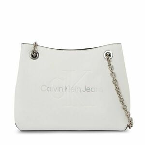 Táska Calvin Klein Jeans Sculpted Shoulder Bag24 Mono K60K607831 White/Silver Logo 0LI kép