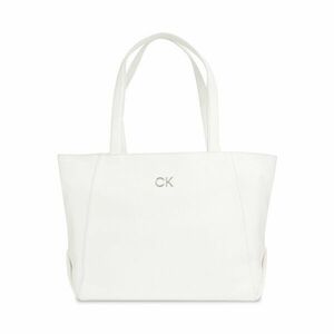 Táska Calvin Klein Ck Daily Shopper Medium Pebble K60K611766 Bright White YAF kép