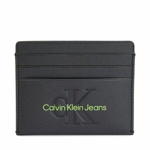 Bankkártya tartó Calvin Klein Jeans Sculpted Cardcase 6Cc Mono K60K611987 Black/Dark Juniper 0GX kép