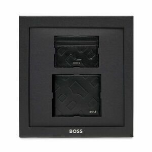 Pénztárca és kártyatartó szett Boss Gbbm 8Cc Card Case 50513668 Black 001 kép