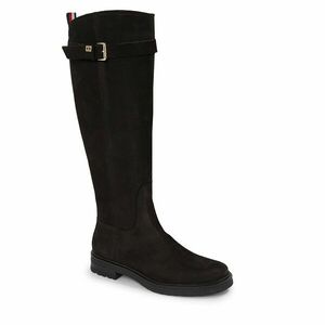 Csizma Tommy Hilfiger Essential Nubuck Belt Longboot FW0FW07656 Black BDS kép