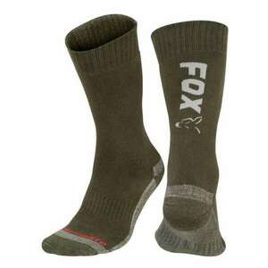 Fox green / silver thermolite long sock eu 40-43 zokni kép