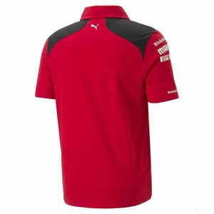 Ferrari galléros póló, Puma, csapat, piros, 2023 kép