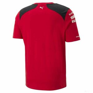 Ferrari környakú póló, Puma, csapat, piros, 2023 kép