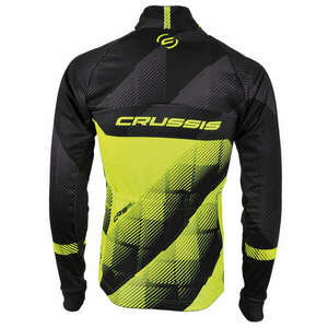 Férfi kerékpáros kabát CRUSSIS fekete-fluo sárga S fekete-fluor sárga kép