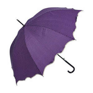 CLEEF.JZUM0058PA Pöttyös esernyő hullámos szélű, átmérő 98cm, lila kép