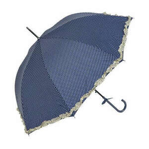 CLEEF.JZUM0030BL Esernyő 100cm, kék alapon fehér pöttyös kép