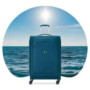 Delsey Montmarte Air Keményfedeles négykerekű bőrönd 78cm - Kék kép