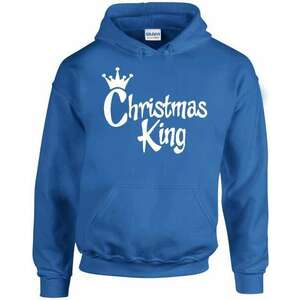 Christmas King pulóver - egyedi mintás, 4 színben, 5 méretben kép