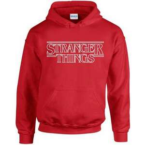 Stranger Things logo pulóver - egyedi mintás, 4 színben, 5 méretben kép
