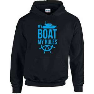 My boat my rules pulóver - egyedi mintás, 4 színben, 5 méretben kép