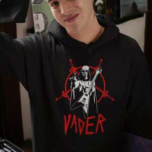 Vader gitáros star wars pulóver - egyedi mintás, 4 színben, 5 méretben kép