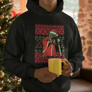 Yoda ugly sweater christmas star wars pulóver - egyedi mintás, 4... kép
