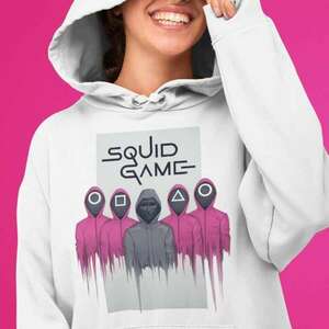 Squid game játékvezetők pulóver - egyedi mintás, 4 színben, 5 méretben kép