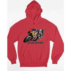 Brad Binder motorversenyző kapucnis pulóver - egyedi mintás, 4 sz... kép