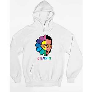J Balvin flower kapucnis pulóver - egyedi mintás, 4 színben, 5 mé... kép