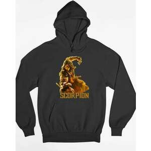 Mortal Kombat Scorpion pulóver - egyedi mintás, 4 színben, 5 méretben kép