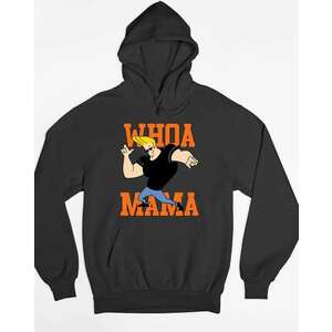 Johnny Bravo whoa mama pulóver - egyedi mintás, 4 színben, 5 méretben kép