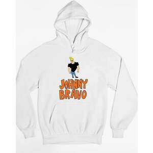 Johnny Bravo rajzfilm logós pulóver - egyedi mintás, 4 színben, 5... kép