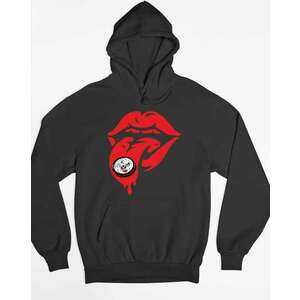 Kiss lips zenekari pulóver - egyedi mintás, 4 színben, 5 méretben kép