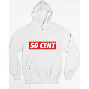 50 cent rapper felirat logó pulóver - egyedi mintás, 4 színben, 5... kép