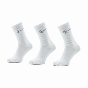 3 pár hosszú szárú férfi zokni Karl Kani Signature 3003748 White kép