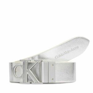 Női öv Calvin Klein Jeans Round Mono Pl Rev Lthr Belt 30Mm K60K611489 White/Silver Specchio 0K6 kép