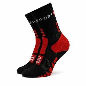 Unisex Magasszárú Zokni Compressport Hiking SCRU2019017 Black/Core Red/White kép