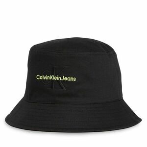 Kalap Calvin Klein Jeans Monogram Bucket Hat K60K611029 Black/Sharp Green 0GX kép