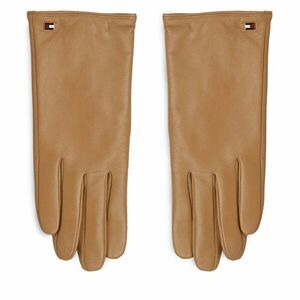 Női kesztyű Tommy Hilfiger Essential Flag Leather Gloves AW0AW15360 Classic Khaki RBL kép