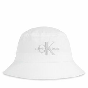 Kalap Calvin Klein Jeans Monogram Bucket Hat K60K611029 White/Silver Logo 0LI kép