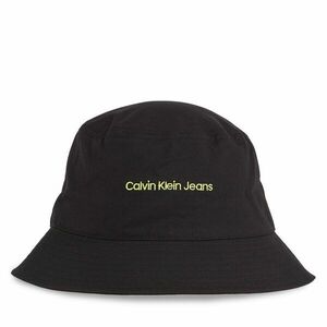 Kalap Calvin Klein Jeans Institutional Bucket Hat K50K511795 Black/Sharp Green 0GX kép