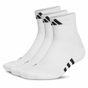 3 pár unisex bokazokni adidas Mid-Cut Socks 3 Pairs HT3450 White/White/White kép
