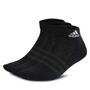 Rövid unisex zoknik adidas Cushioned Sportswear Ankle Socks 3 Pairs IC1277 black/white kép