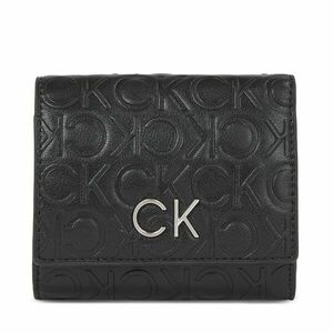 Női pénztárca Calvin Klein Re-Lock Trifold Xs Emb K60K611321 Ck Black BAX kép