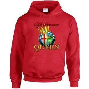 Queen kapucnis pulóver - egyedi mintás, 4 színben, 5 méretben kép