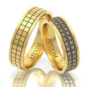 Alice sárga arany jegygyűrűk kép